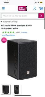 2x HK passieve speakers PRO 8 600/300wattRMS, 500 tot 1000 watt, P.A., Gebruikt, Ophalen of Verzenden