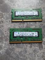 te koop laptop geheugen 2x2 gb ddr3 1333 mhz, Computers en Software, RAM geheugen, Gebruikt, 1333 mhz, Verzenden, DDR3