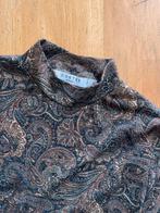 Top met paisley en glitters, Bruin, Ophalen of Verzenden, Zo goed als nieuw, Lange mouw
