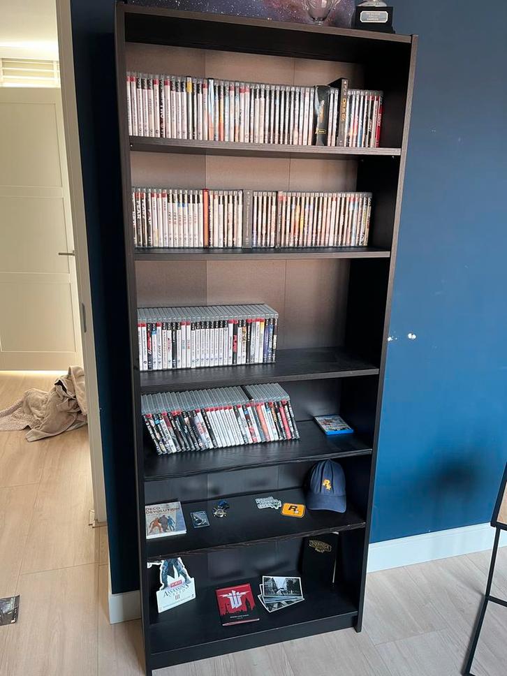 IKEA Billy Boekenkast - Zwartbruin - 80x28x202 cm, Huis en Inrichting, Kasten | Boekenkasten, Gebruikt, 50 tot 100 cm, 200 cm of meer