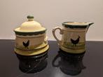Zeller suikerpot en melkkannetje kip, Ophalen of Verzenden