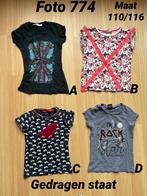 Shirt meisje maat 110 / 116 licht gedragen staat *foto 774*, Ophalen of Verzenden, Gebruikt, Meisje, Shirt of Longsleeve