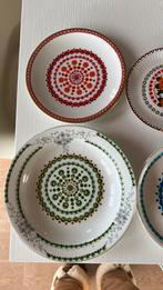 Prachtige 8 stuks kunst stippenborden, Ophalen of Verzenden