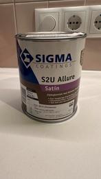 Sigma S2U Allure Satin Ral 9010 - 1 Liter Nieuw, Ophalen, Wit, Nieuw, Lak