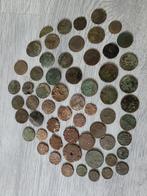 Lot bodemvondsten munten duiten oorlog divers, Ophalen of Verzenden, Munten