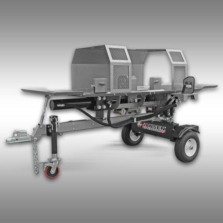 Jansen HS-20DS55pro Houtklover – Dubbelwerkend, 20 Ton, Tuin en Terras, Kloofmachines, Nieuw, Liggend, Benzine, Ophalen of Verzenden