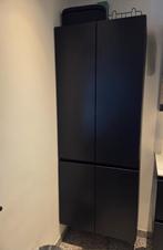 Detremmerie hoge kolom badkamerkast, ZWART, Ophalen, (Half)hoge kast, 50 tot 100 cm, 150 tot 200 cm