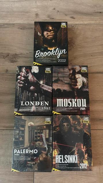 Crime Scene escape room spellen 5 stuks beschikbaar voor biedingen