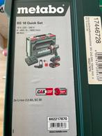 METABO BS 18 QUICK SET  602217870 NIEUW!, Ophalen, Nieuw, Boor- en Schroefmachine, Variabele snelheid
