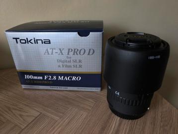 Tokina 100mm F2.8 Macro Canon vatting beschikbaar voor biedingen