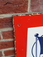 XXL dubbelzijdig emaille bord Star Leopold pils🍺, Verzamelen, Ophalen, Reclamebord, Gebruikt, .