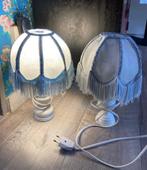Set Vintage brocante barok lamp 2x nachtlampjes tafellampje, Metaal, Ophalen of Verzenden, Minder dan 50 cm, Vintage retro brocante