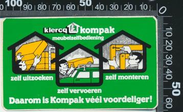 Sticker: Klercq Kompak Meubelzelfbediening beschikbaar voor biedingen