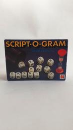 Vintage Script-O-Gram dobbelspel, compleet. 7B14, Tweedehands verkoop, Tweedehands verkoop, Gebruikt, Ophalen of Verzenden