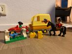 Duplo Paardentrailer 10807, Ophalen of Verzenden, Zo goed als nieuw, Complete set