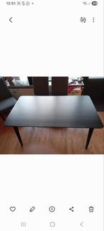 Ikea Lisabo Eettafel Zwart 140x78 cm, Huis en Inrichting, Ophalen, 100 tot 150 cm, Scandinavisch, 50 tot 100 cm
