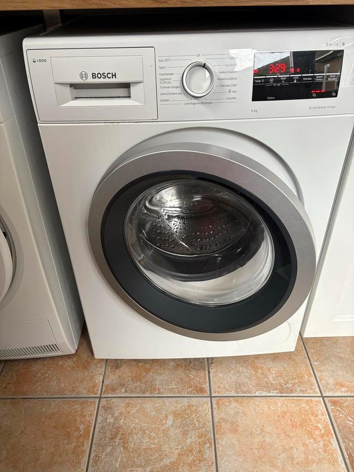 Bosch Serie 6 Voorlader Wasmachine - 9 kg, Witgoed en Apparatuur, Wasmachines, Gebruikt, Voorlader, 8 tot 10 kg, 85 tot 90 cm