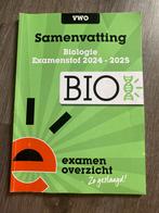 VWO biologie samenvatting (Examenoverzicht), VWO, Biologie, Ophalen of Verzenden, ExamenOverzicht
