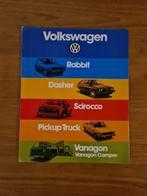 folder VW Rabbit, Dasher, Scirocco, Pickup Truck, Vanagon, Boeken, Auto's | Folders en Tijdschriften, Volkswagen, Zo goed als nieuw