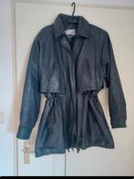 Leren jas, Kleding | Dames, Jassen | Winter, Ophalen of Verzenden, Gedragen, Maat 38/40 (M), Blauw