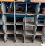 Wand kast/rek 12 vaks 103x30x141 cm grijs (6x), Ophalen, Zo goed als nieuw