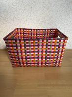 Kunststof gevlochten mand in diverse kleuren, Huis en Inrichting, Woonaccessoires | Schalen en Manden, Kunststof, Mand, Ophalen of Verzenden