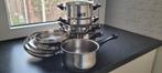 BK Pannenset - Gas - Nette Staat, Ophalen of Verzenden, Gebruikt, Rvs, Pannenset