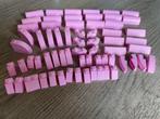 lego div. basis blokjes schuin roze (zie foto), Zo goed als nieuw, Verzenden, Losse stenen