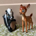 Bambi 8cm en stinkdier Flower in 1 koop, Ophalen of Verzenden, Bambi of Dumbo, Zo goed als nieuw, Beeldje of Figuurtje