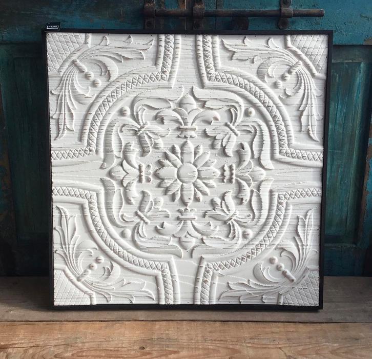 PTMD wandpaneel Gravity wit 60x60cm, Huis en Inrichting, Woonaccessoires | Overige, Nieuw, Ophalen of Verzenden