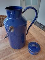 oude grote emaille blauwe kan, Antiek en Kunst, Antiek | Emaille, Ophalen of Verzenden