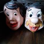 Unieke vintage 3D maskers Fred en Wilma Flintstones, Verzenden