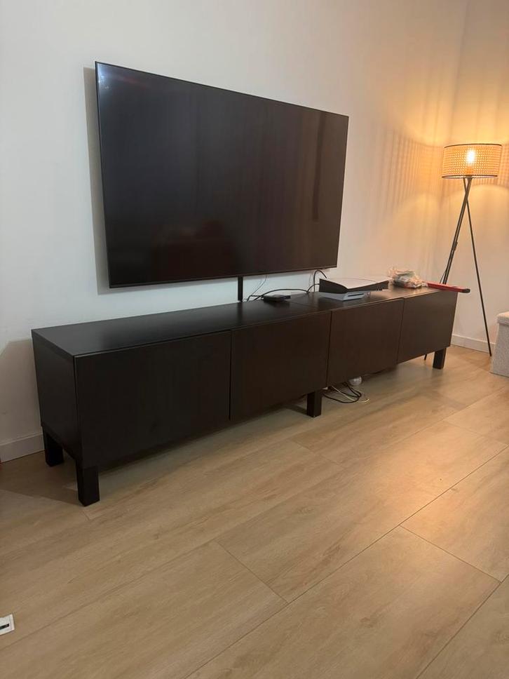 IKEA Besta zwarte tv-meubel kasten – 2 stuks voor €80,-, Huis en Inrichting, Kasten | Televisiemeubels, Zo goed als nieuw, Minder dan 100 cm
