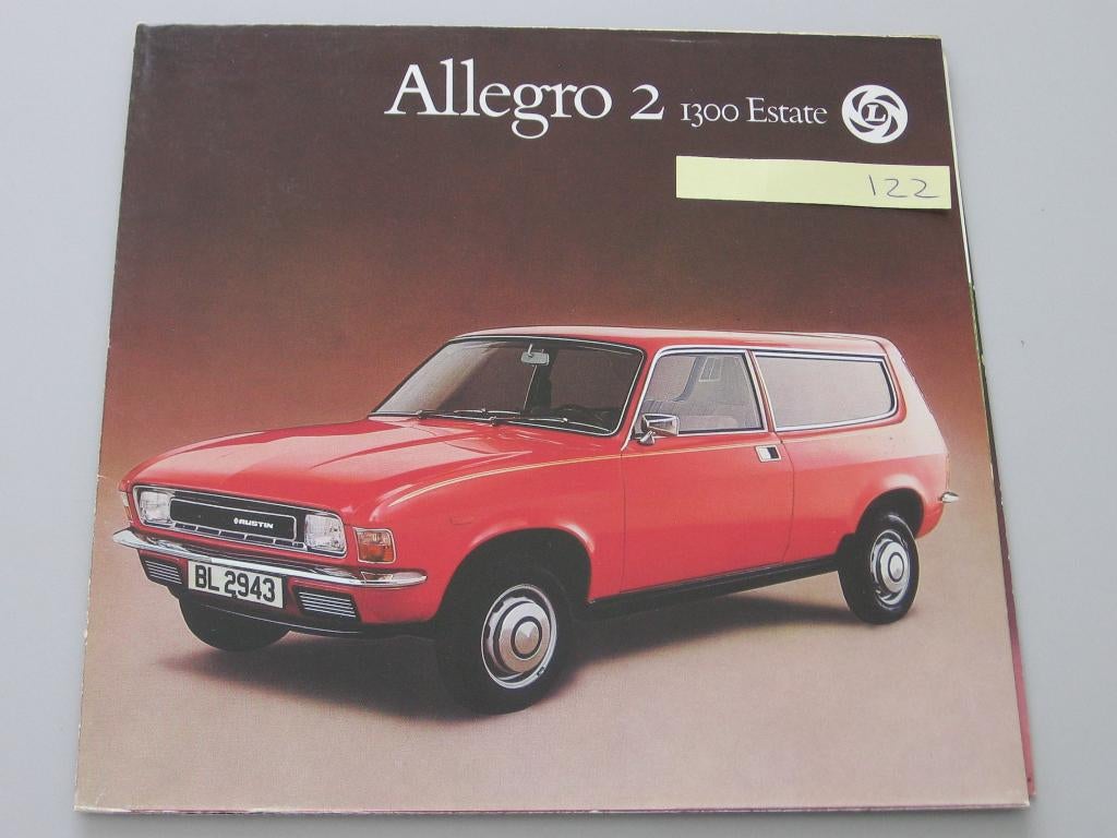 AUS 122 Austin Allegro 2  1300 Estate, folder, Boeken, Ophalen of Verzenden, Zo goed als nieuw, Overige merken