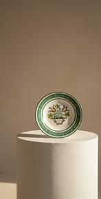 Handbeschilderd Wandbord - Bloemmotief Groen/Geel, Ophalen of Verzenden