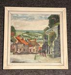 Engelse dorpsgezichten 1959 schilderij, Ophalen of Verzenden