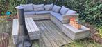Mooie Wicker Loungeset - 5 Zitplaatsen, 5 zitplaatsen, Bank, Ophalen of Verzenden, Zo goed als nieuw
