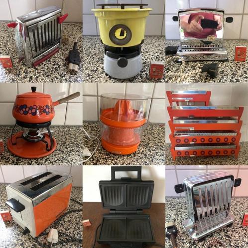 vintage broodroosters jaren 60 70 broodrooster retro ontbijt, Huis en Inrichting, Keuken | Keukenbenodigdheden, Gebruikt, Ophalen of Verzenden