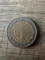 Franse 2 Euro Munt 2001 - foutdruk., Verzenden, Frankrijk, 2 euro, Losse munt