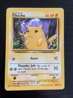 Pikachu 58/102 Engelse Base set, Hobby en Vrije tijd, Verzamelkaartspellen | Pokémon, Ophalen of Verzenden, Zo goed als nieuw