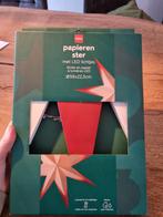 Papieren LED Ster - Rood/Wit, Huis en Inrichting, Lampen | Hanglampen, Ophalen of Verzenden, Nieuw, Kerst, Minder dan 50 cm