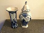 2 oude kaststel vaasjes vintage antiek, Antiek en Kunst, Ophalen of Verzenden