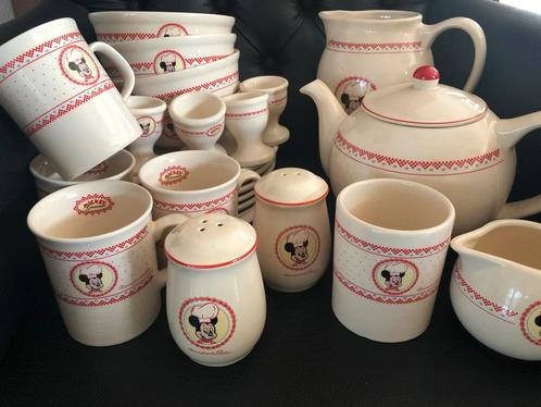 31 Delig servies met Micky Mouse opdruk, Verzamelen, Disney, Gebruikt, Servies, Mickey Mouse, Ophalen