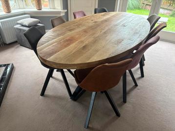 Prachtige mango houten ovale eettafel 240 cm beschikbaar voor biedingen