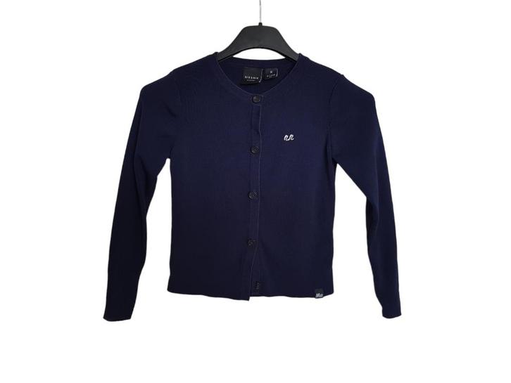 Prachtig donker blauw NIK & NIK meisjes vestje maat 6/116., Kinderen en Baby's, Kinderkleding | Maat 116, Zo goed als nieuw, Meisje