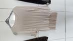 Creme top met franjes maat M, Ophalen of Verzenden, Zo goed als nieuw, Beige, Zonder mouw