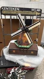 Kersthuisjes en molen, Diversen, Kerst, Ophalen of Verzenden, Zo goed als nieuw