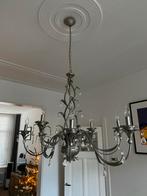 Zilverkleurige kroonluchter, 60 cm breed en 120 cm lang., Ophalen of Verzenden, Zo goed als nieuw, Tijdloos