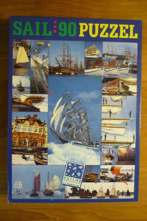 SAIL 90 legpuzzel (Amsterdam 9-14 aug. 1990) 550 stukjes., Hobby en Vrije tijd, Denksport en Puzzels, Zo goed als nieuw, Legpuzzel