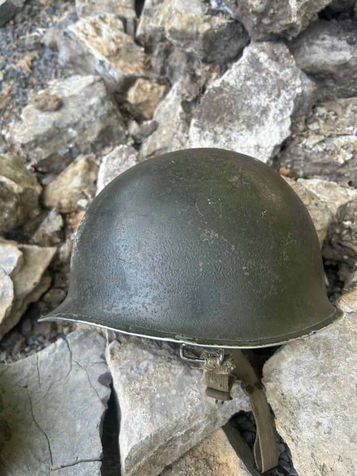 us helm ww2, Verzamelen, Militaria | Tweede Wereldoorlog, Helm of Baret, Amerika, Ophalen of Verzenden